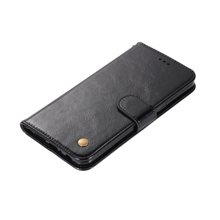 For Galaxy M10 Retro Copper Buckle Crazy Horse Horizontal Flip PU Leather Case with Holder & Card Slots & Wallet & Lanyard