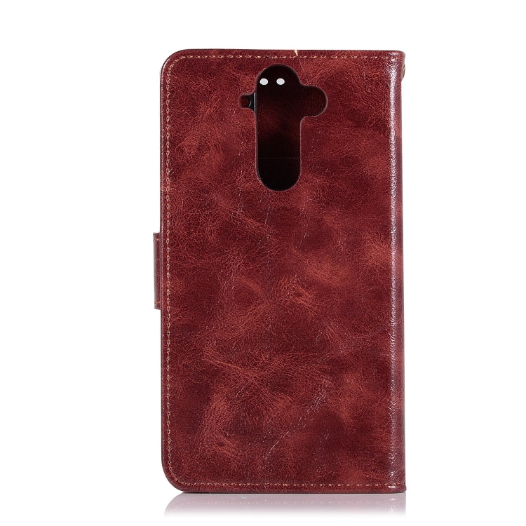 For Nokia 8 Sirocco Retro Copper Buckle Crazy Horse Horizontal Flip PU Leather Case with Holder & Card Slots & Wallet & Lanyard