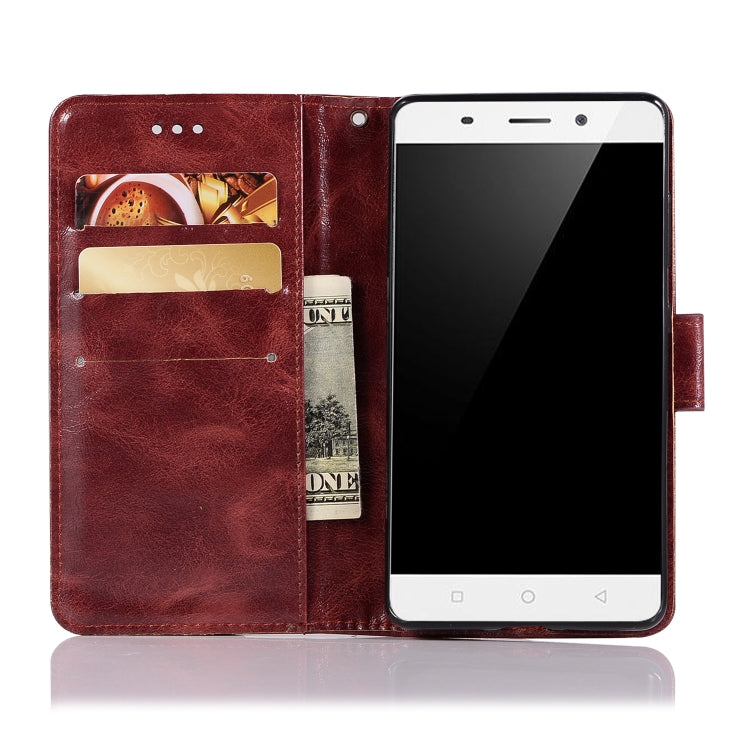For Nokia 8 Sirocco Retro Copper Buckle Crazy Horse Horizontal Flip PU Leather Case with Holder & Card Slots & Wallet & Lanyard