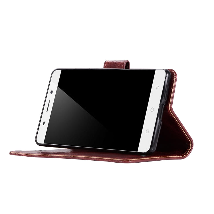 For Nokia 8 Sirocco Retro Copper Buckle Crazy Horse Horizontal Flip PU Leather Case with Holder & Card Slots & Wallet & Lanyard