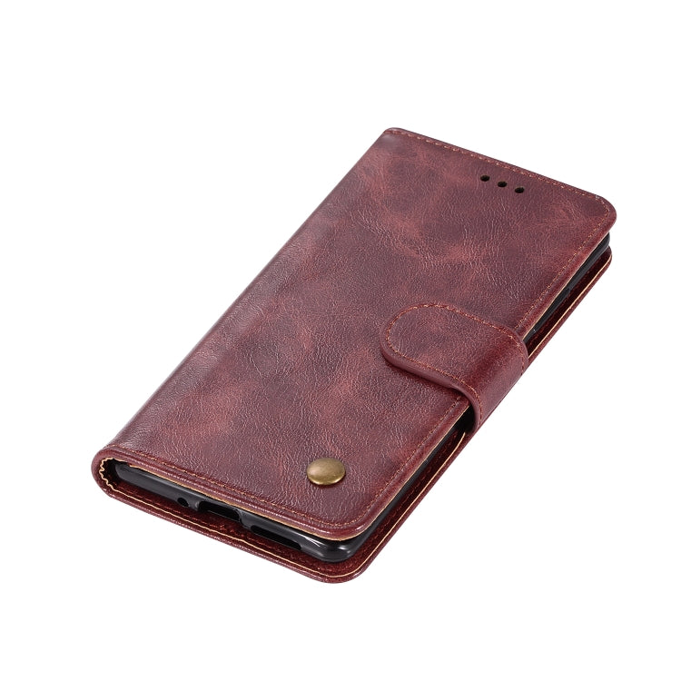For Nokia 8 Sirocco Retro Copper Buckle Crazy Horse Horizontal Flip PU Leather Case with Holder & Card Slots & Wallet & Lanyard