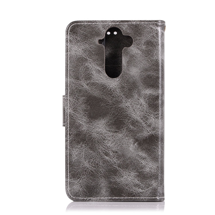 For Nokia 8 Sirocco Retro Copper Buckle Crazy Horse Horizontal Flip PU Leather Case with Holder & Card Slots & Wallet & Lanyard