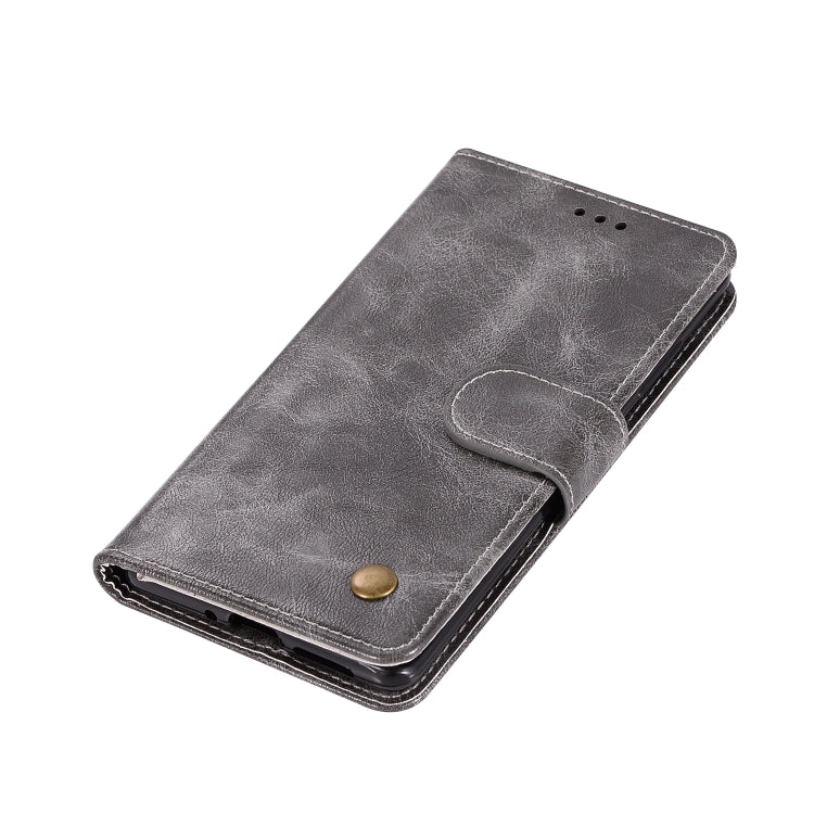 For Nokia 8 Sirocco Retro Copper Buckle Crazy Horse Horizontal Flip PU Leather Case with Holder & Card Slots & Wallet & Lanyard