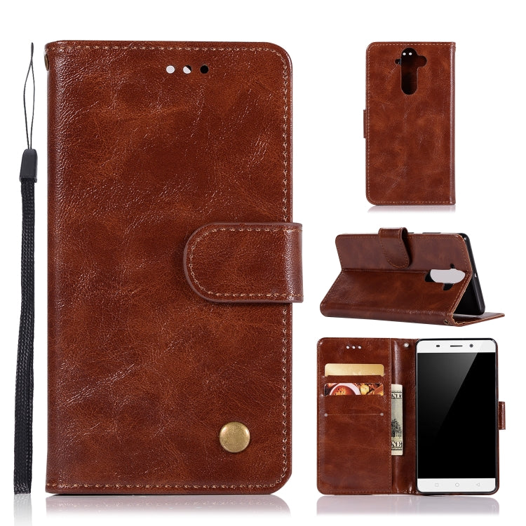 For Nokia 8 Sirocco Retro Copper Buckle Crazy Horse Horizontal Flip PU Leather Case with Holder & Card Slots & Wallet & Lanyard