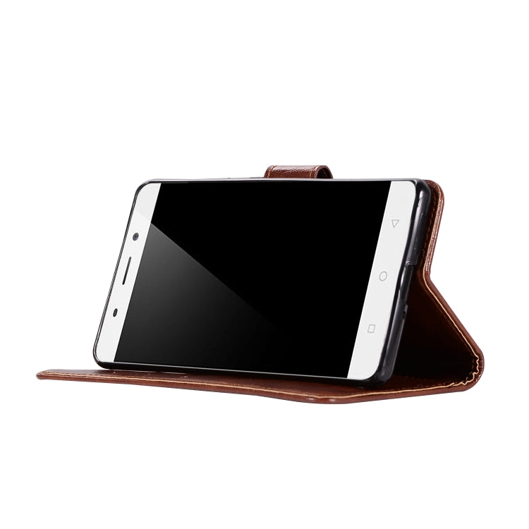 For Nokia 8 Sirocco Retro Copper Buckle Crazy Horse Horizontal Flip PU Leather Case with Holder & Card Slots & Wallet & Lanyard