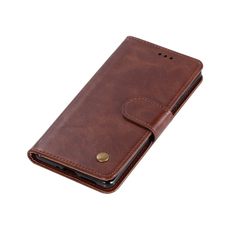 For Nokia 8 Sirocco Retro Copper Buckle Crazy Horse Horizontal Flip PU Leather Case with Holder & Card Slots & Wallet & Lanyard