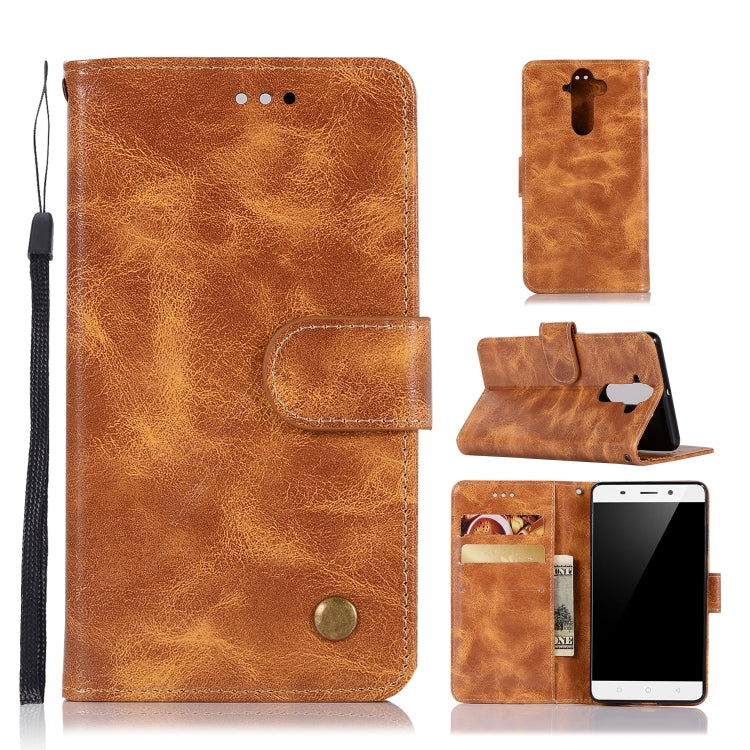 For Nokia 8 Sirocco Retro Copper Buckle Crazy Horse Horizontal Flip PU Leather Case with Holder & Card Slots & Wallet & Lanyard