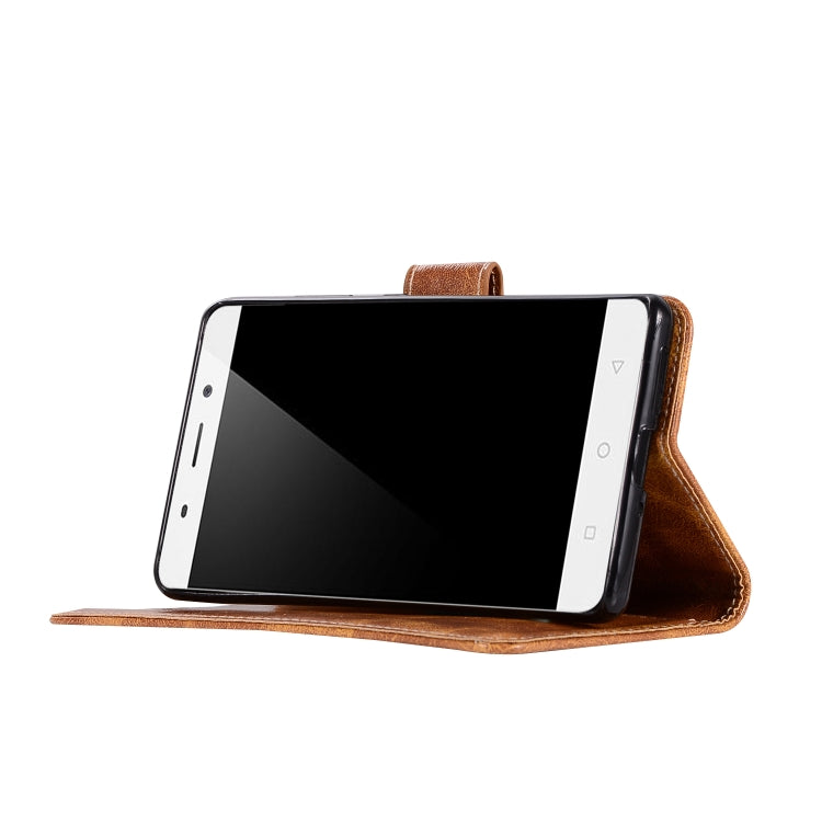 For Nokia 8 Sirocco Retro Copper Buckle Crazy Horse Horizontal Flip PU Leather Case with Holder & Card Slots & Wallet & Lanyard