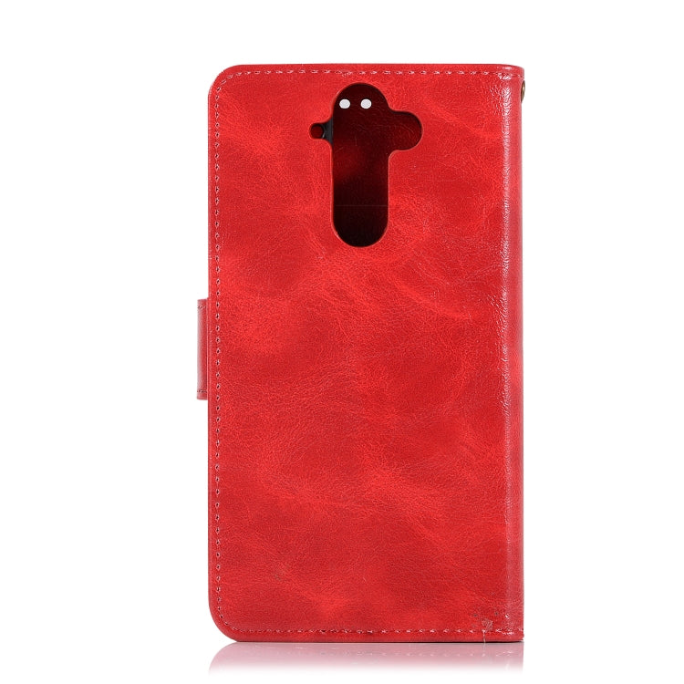 For Nokia 8 Sirocco Retro Copper Buckle Crazy Horse Horizontal Flip PU Leather Case with Holder & Card Slots & Wallet & Lanyard