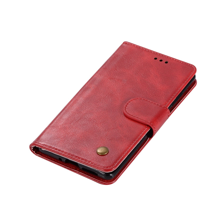 For Nokia 8 Sirocco Retro Copper Buckle Crazy Horse Horizontal Flip PU Leather Case with Holder & Card Slots & Wallet & Lanyard