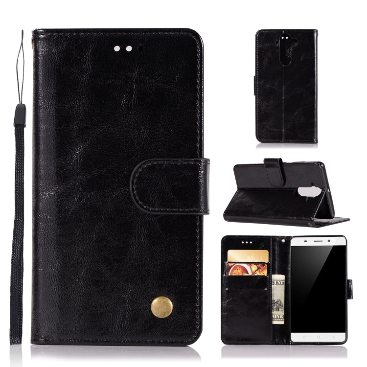 For Nokia 8 Sirocco Retro Copper Buckle Crazy Horse Horizontal Flip PU Leather Case with Holder & Card Slots & Wallet & Lanyard