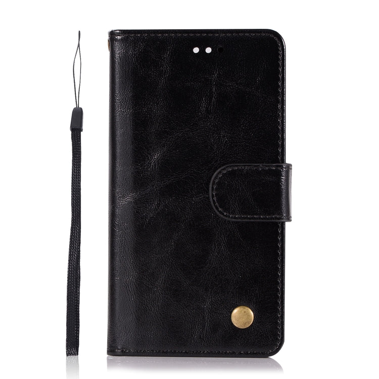 For Nokia 8 Sirocco Retro Copper Buckle Crazy Horse Horizontal Flip PU Leather Case with Holder & Card Slots & Wallet & Lanyard