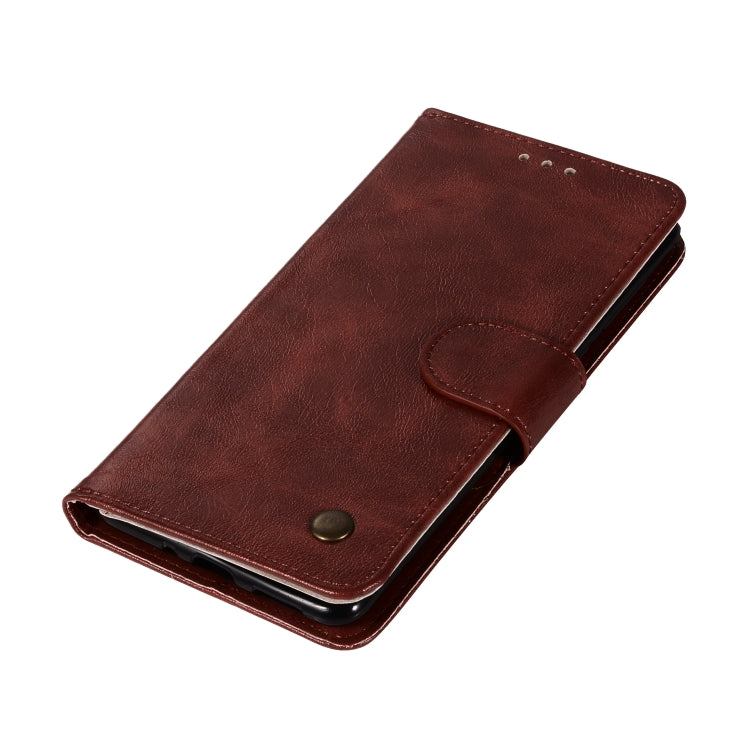 For Nokia 8 Retro Copper Buckle Crazy Horse Horizontal Flip PU Leather Case with Holder & Card Slots & Wallet & Lanyard