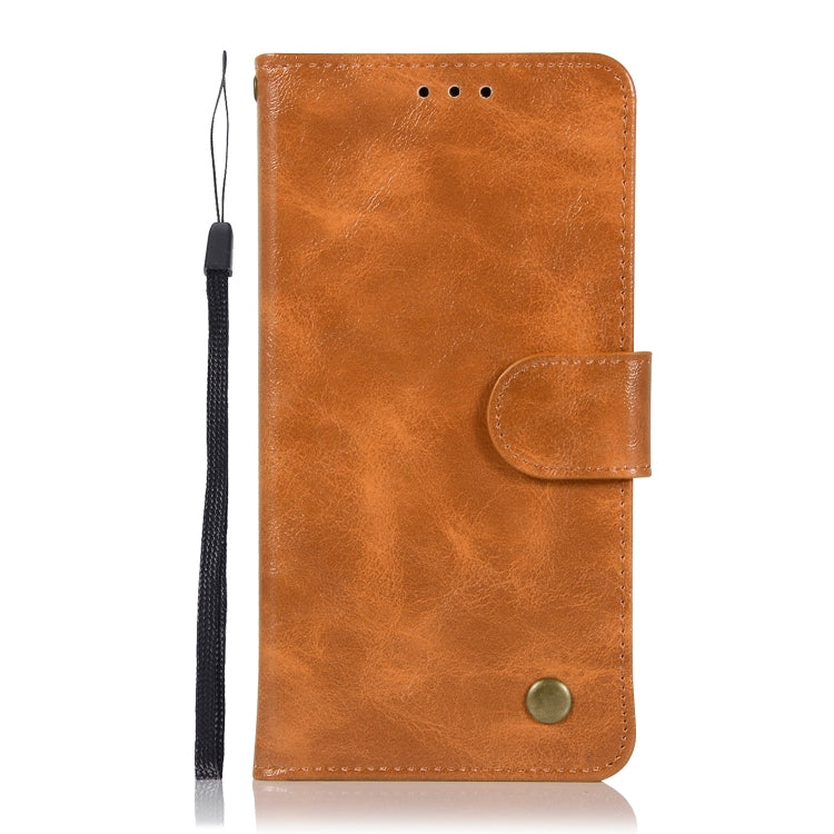 For Nokia 8 Retro Copper Buckle Crazy Horse Horizontal Flip PU Leather Case with Holder & Card Slots & Wallet & Lanyard