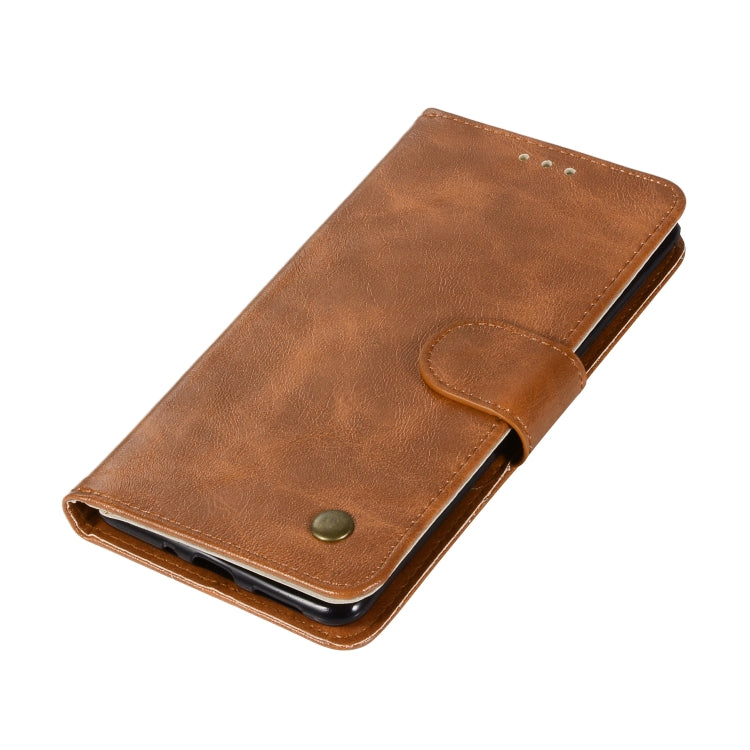 For Nokia 8 Retro Copper Buckle Crazy Horse Horizontal Flip PU Leather Case with Holder & Card Slots & Wallet & Lanyard