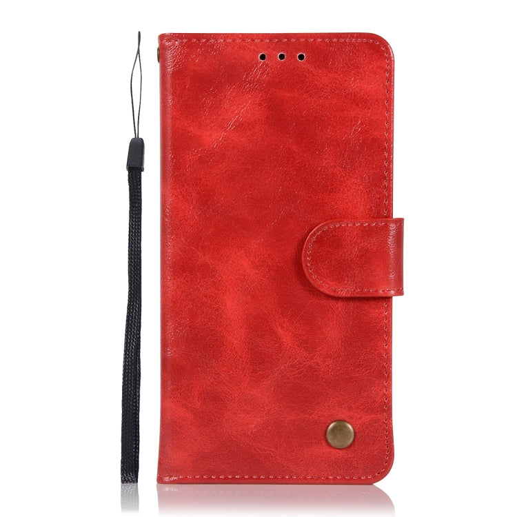 For Nokia 8 Retro Copper Buckle Crazy Horse Horizontal Flip PU Leather Case with Holder & Card Slots & Wallet & Lanyard