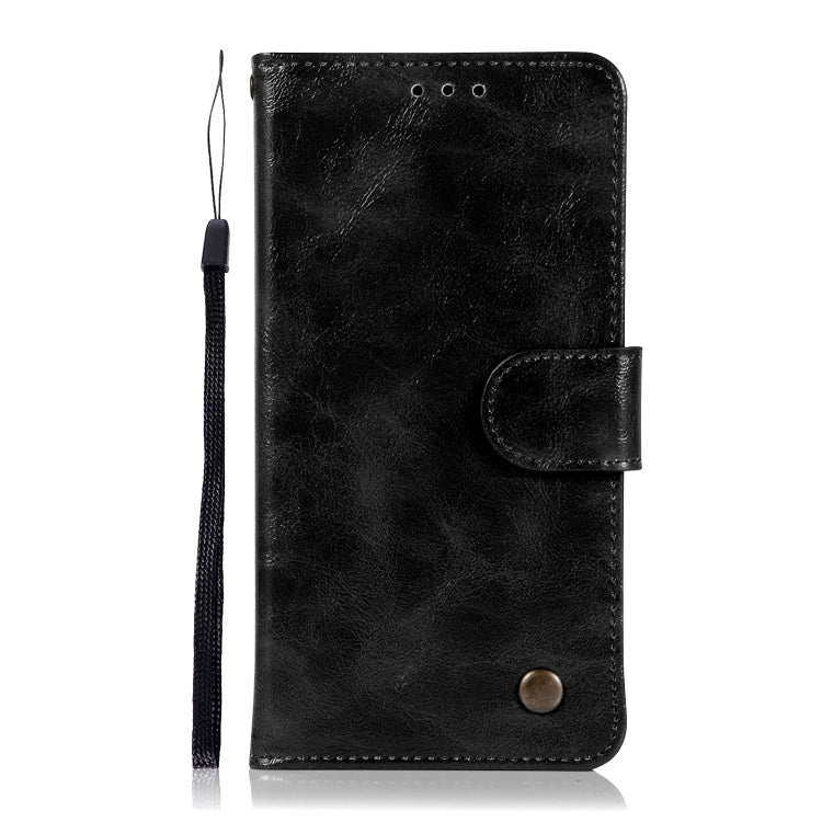 For Nokia 8 Retro Copper Buckle Crazy Horse Horizontal Flip PU Leather Case with Holder & Card Slots & Wallet & Lanyard