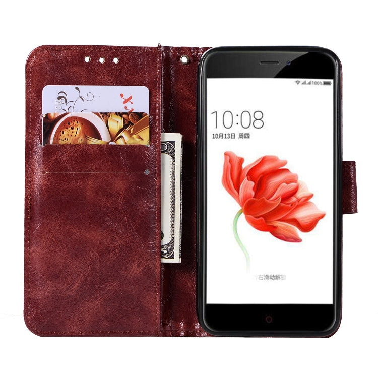 For Nokia 2 Retro Copper Buckle Crazy Horse Horizontal Flip PU Leather Case with Holder & Card Slots & Wallet & Lanyard