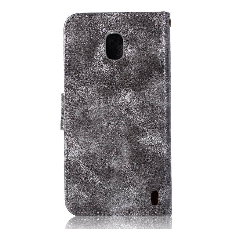 For Nokia 2 Retro Copper Buckle Crazy Horse Horizontal Flip PU Leather Case with Holder & Card Slots & Wallet & Lanyard