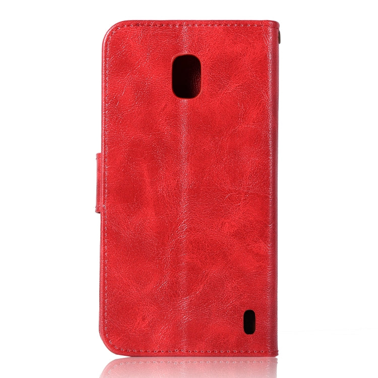 For Nokia 2 Retro Copper Buckle Crazy Horse Horizontal Flip PU Leather Case with Holder & Card Slots & Wallet & Lanyard