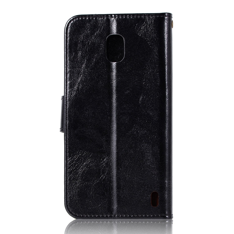 For Nokia 2 Retro Copper Buckle Crazy Horse Horizontal Flip PU Leather Case with Holder & Card Slots & Wallet & Lanyard