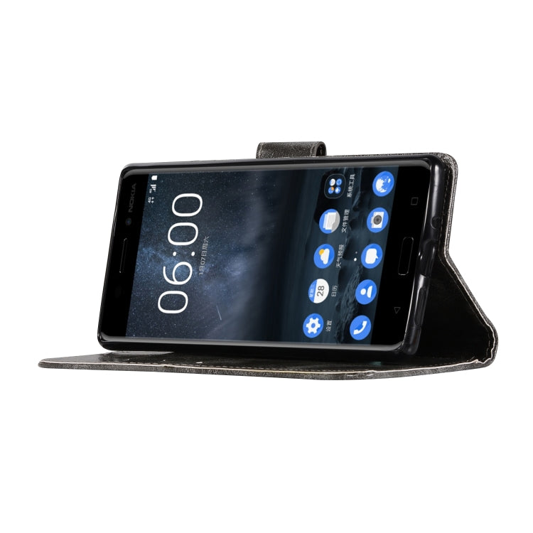 For Nokia 3 Retro Copper Buckle Crazy Horse Horizontal Flip PU Leather Case with Holder & Card Slots & Wallet & Lanyard