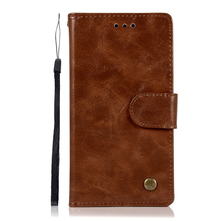 For Nokia 3 Retro Copper Buckle Crazy Horse Horizontal Flip PU Leather Case with Holder & Card Slots & Wallet & Lanyard
