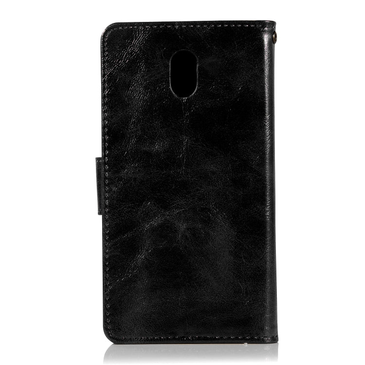 For Nokia 3 Retro Copper Buckle Crazy Horse Horizontal Flip PU Leather Case with Holder & Card Slots & Wallet & Lanyard