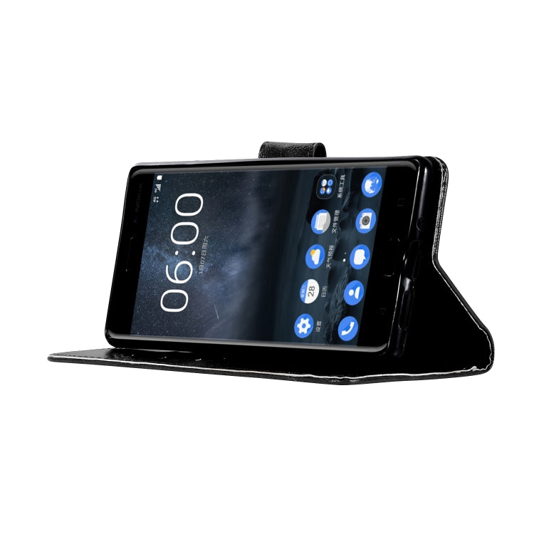 For Nokia 3 Retro Copper Buckle Crazy Horse Horizontal Flip PU Leather Case with Holder & Card Slots & Wallet & Lanyard