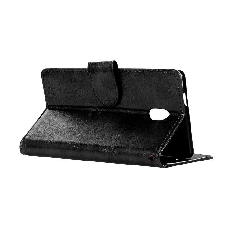 For Nokia 3 Retro Copper Buckle Crazy Horse Horizontal Flip PU Leather Case with Holder & Card Slots & Wallet & Lanyard