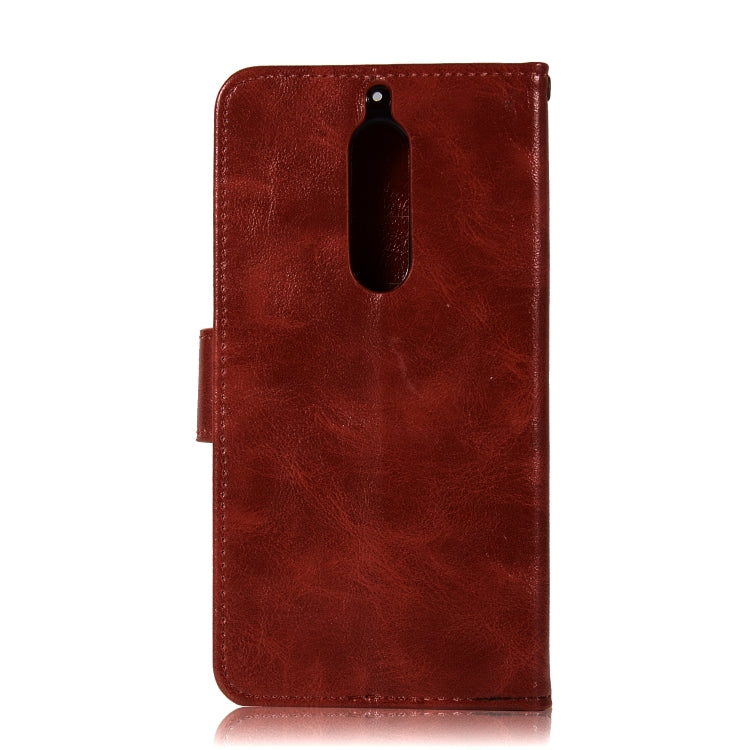 For Nokia 5 Retro Copper Buckle Crazy Horse Horizontal Flip PU Leather Case with Holder & Card Slots & Wallet & Lanyard