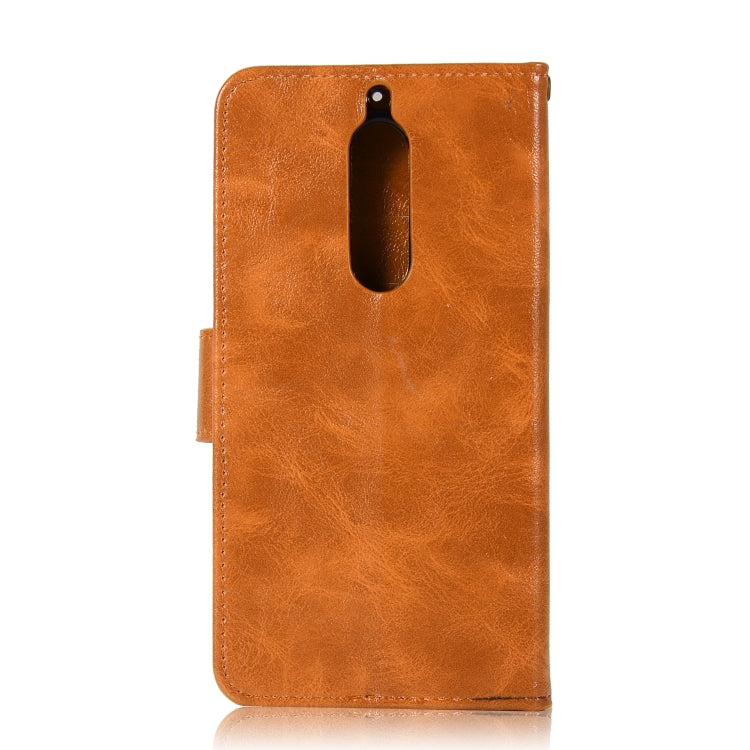 For Nokia 5 Retro Copper Buckle Crazy Horse Horizontal Flip PU Leather Case with Holder & Card Slots & Wallet & Lanyard