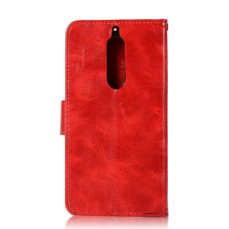 For Nokia 5 Retro Copper Buckle Crazy Horse Horizontal Flip PU Leather Case with Holder & Card Slots & Wallet & Lanyard