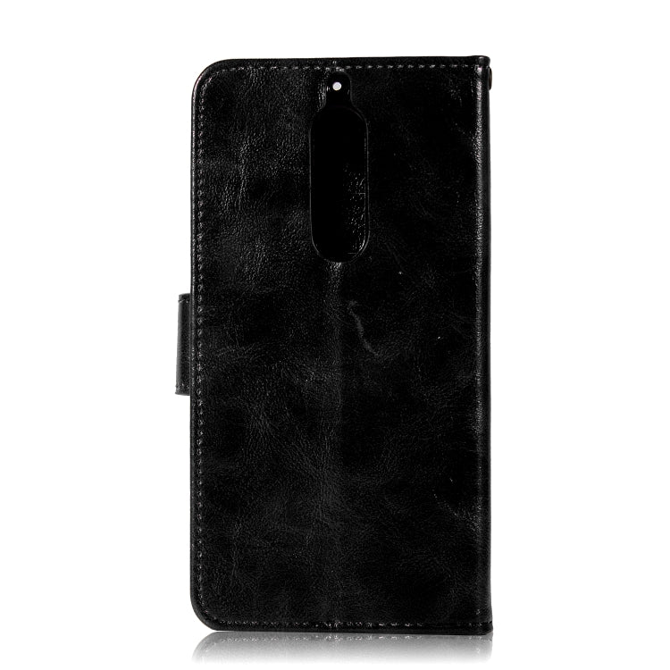 For Nokia 5 Retro Copper Buckle Crazy Horse Horizontal Flip PU Leather Case with Holder & Card Slots & Wallet & Lanyard