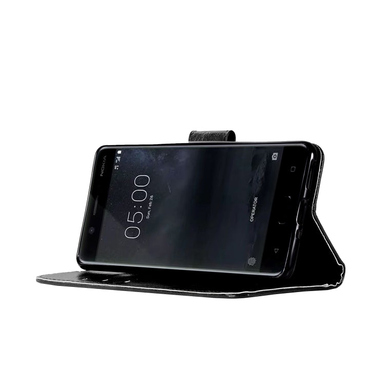 For Nokia 5 Retro Copper Buckle Crazy Horse Horizontal Flip PU Leather Case with Holder & Card Slots & Wallet & Lanyard