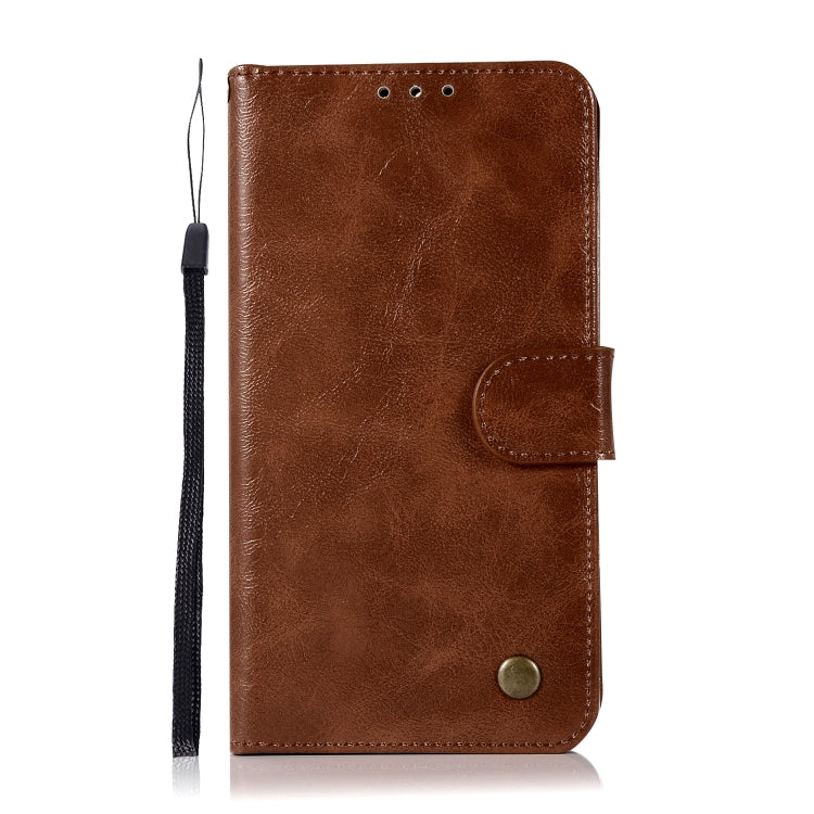 For Nokia 6 Retro Copper Buckle Crazy Horse Horizontal Flip PU Leather Case with Holder & Card Slots & Wallet & Lanyard