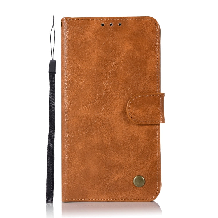 For Nokia 6 Retro Copper Buckle Crazy Horse Horizontal Flip PU Leather Case with Holder & Card Slots & Wallet & Lanyard