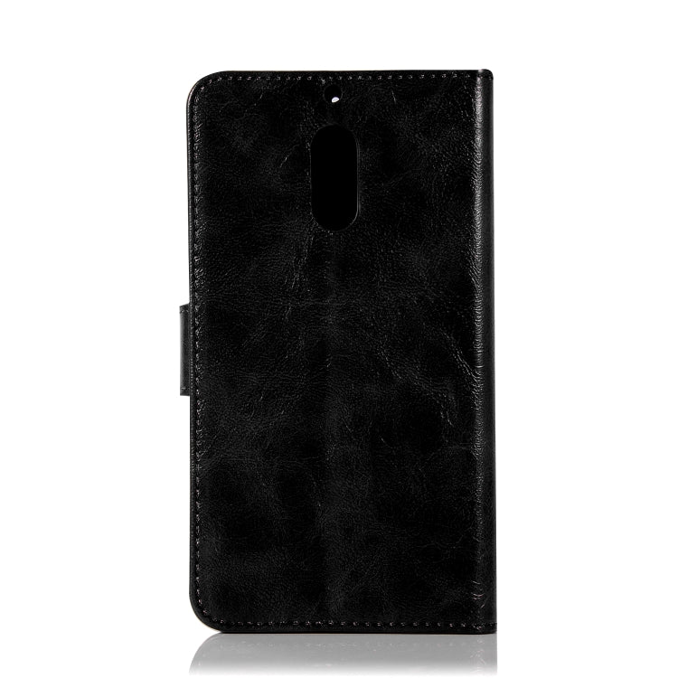 For Nokia 6 Retro Copper Buckle Crazy Horse Horizontal Flip PU Leather Case with Holder & Card Slots & Wallet & Lanyard