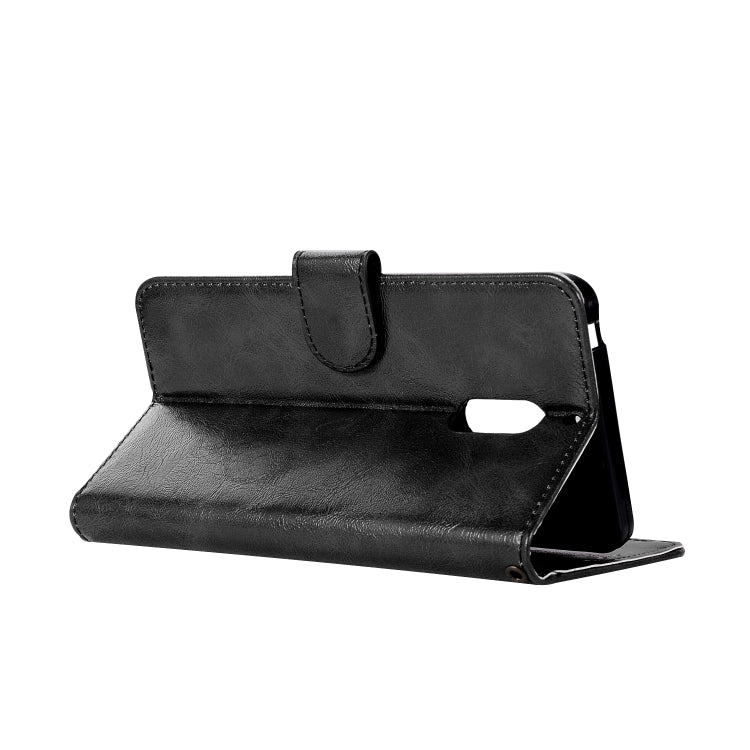 For Nokia 6 Retro Copper Buckle Crazy Horse Horizontal Flip PU Leather Case with Holder & Card Slots & Wallet & Lanyard