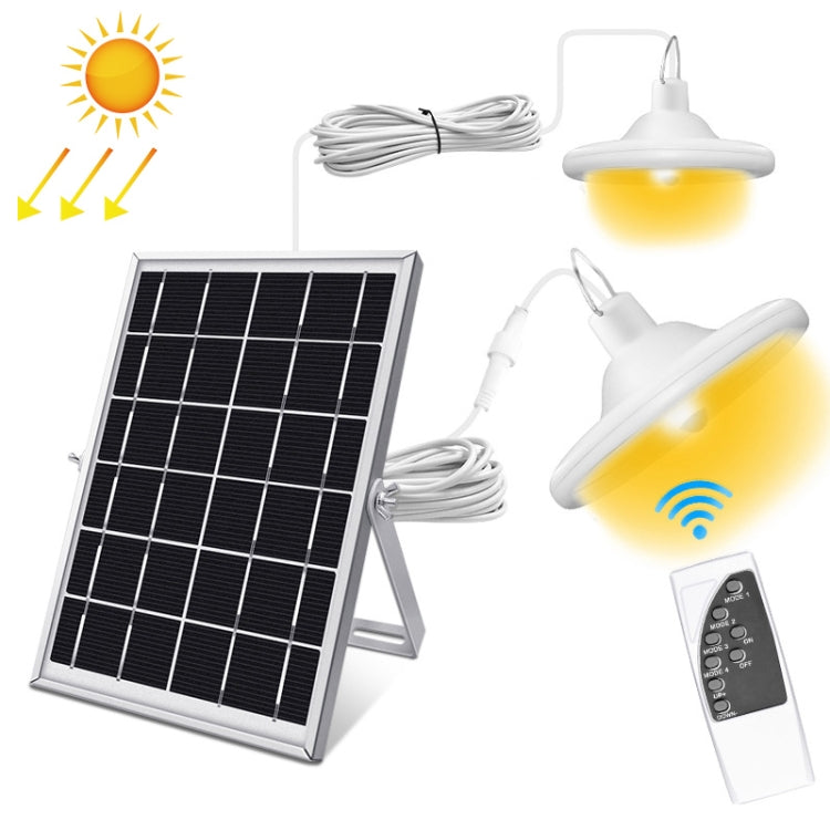 Smart Induction 2 in 1 112LEDs Solar Light Indoor and Outdoor Garden Garage LED Lamp, Light Color:Warm Light