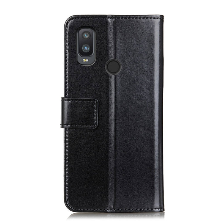 For Alcatel 1L (2021) 3-Color Pearl Texture Magnetic Buckle Horizontal Flip PU Leather Case with Card Slots & Wallet & Holder