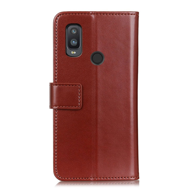 For Alcatel 1L (2021) 3-Color Pearl Texture Magnetic Buckle Horizontal Flip PU Leather Case with Card Slots & Wallet & Holder