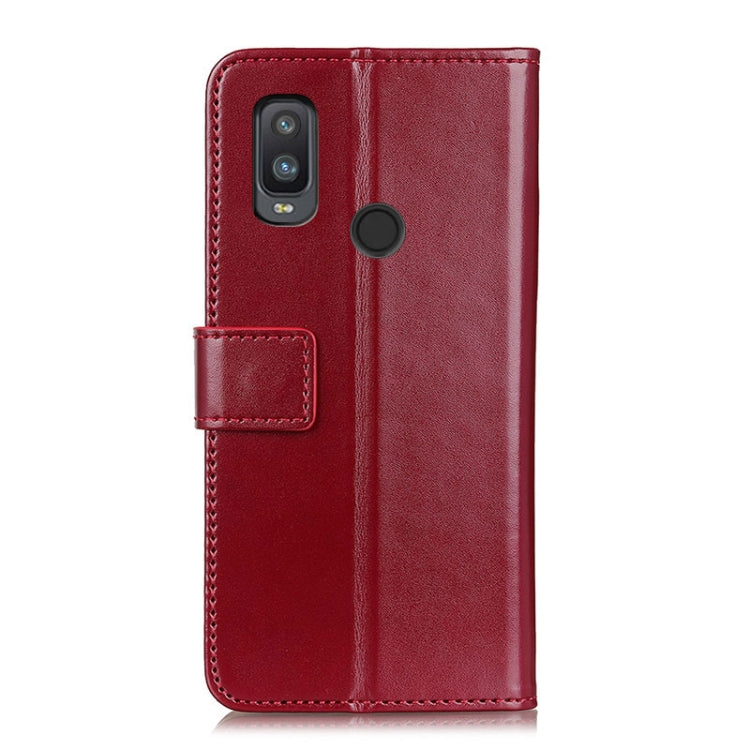 For Alcatel 1L (2021) 3-Color Pearl Texture Magnetic Buckle Horizontal Flip PU Leather Case with Card Slots & Wallet & Holder