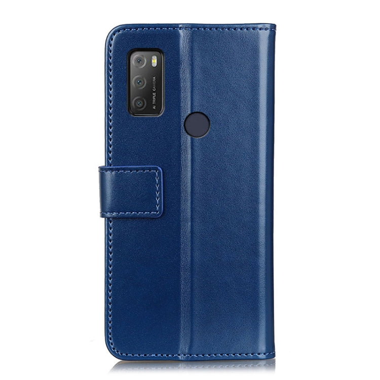 For Alcatel 1S (2021) 3-Color Pearl Texture Magnetic Buckle Horizontal Flip PU Leather Case with Card Slots & Wallet & Holder