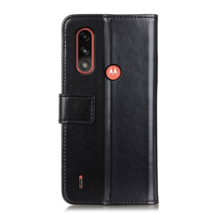 For Motorola Moto E7 Power (2021) 3-Color Pearl Texture Magnetic Buckle Horizontal Flip PU Leather Case with Card Slots & Wallet & Holder