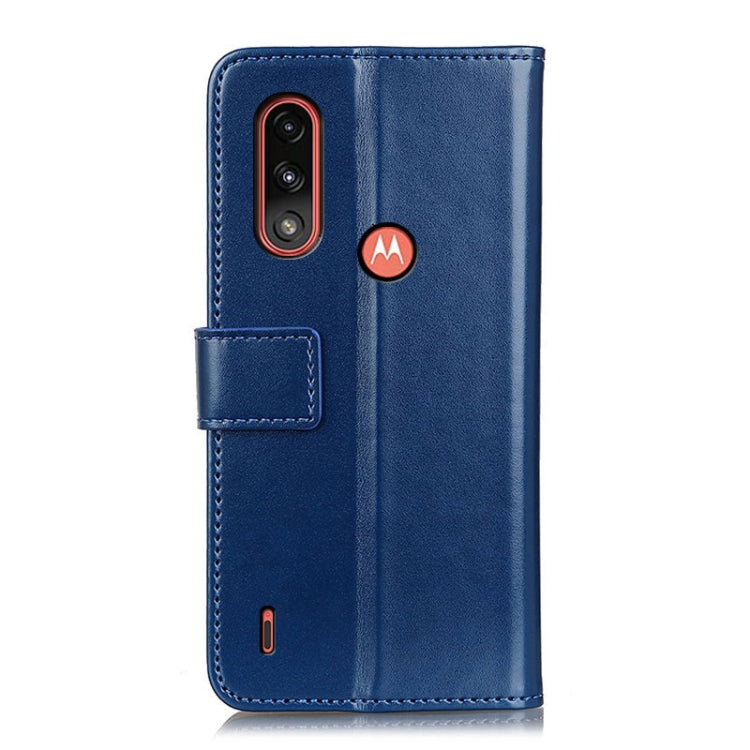 For Motorola Moto E7 Power (2021) 3-Color Pearl Texture Magnetic Buckle Horizontal Flip PU Leather Case with Card Slots & Wallet & Holder
