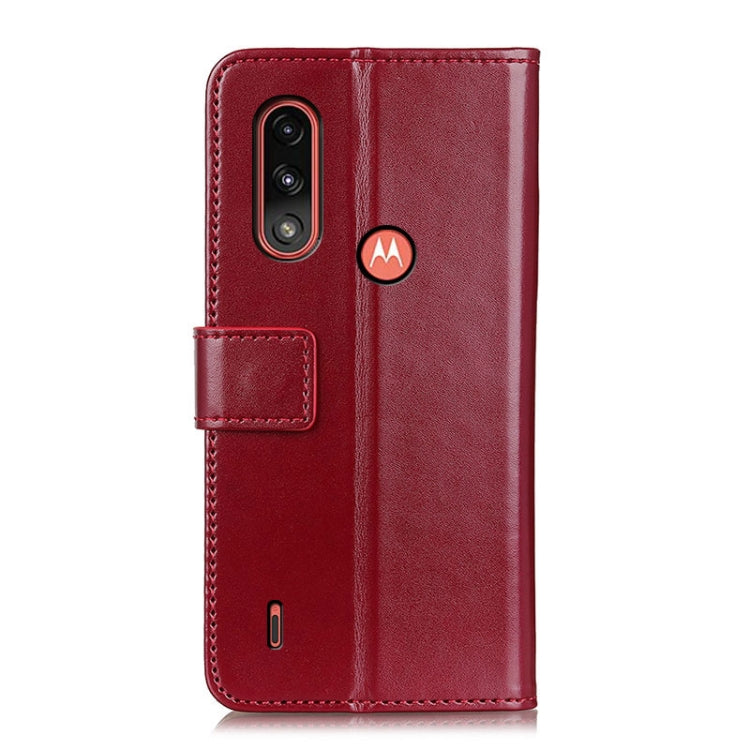 For Motorola Moto E7 Power (2021) 3-Color Pearl Texture Magnetic Buckle Horizontal Flip PU Leather Case with Card Slots & Wallet & Holder