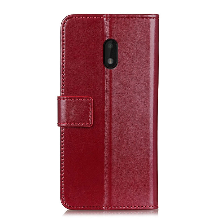 For Nokia C1 Plus 3-Color Pearl Texture Magnetic Buckle Horizontal Flip PU Leather Case with Card Slots & Wallet & Holder