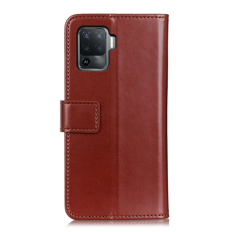 For OPPO A94 / F19 Pro 3-Color Pearl Texture Magnetic Buckle Horizontal Flip PU Leather Case with Card Slots & Wallet & Holder