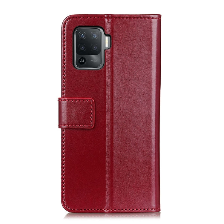For OPPO A94 / F19 Pro 3-Color Pearl Texture Magnetic Buckle Horizontal Flip PU Leather Case with Card Slots & Wallet & Holder